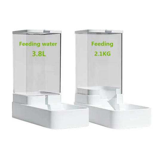 Dog Automatic Feeder Transparent Automatic Gravity Cat Water Bowl High Capacity Food Storage Container Cat and Dog Accessories