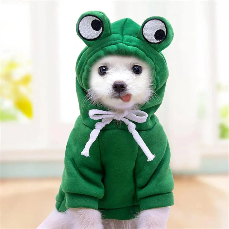 Pet Hoodie Dogs Clothes Bulldog Frances Apparels for Small Dog Costume Coat Jackets Apparel Winter Ropa Para Perros Accessories
