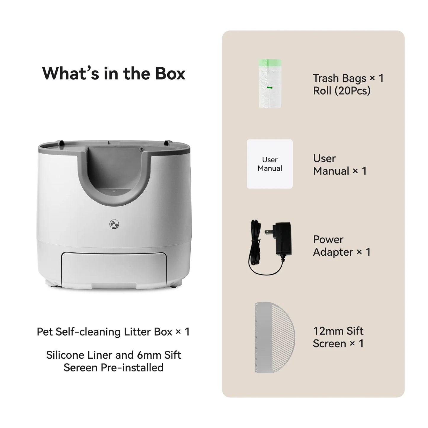 - Automatic Smart Cat Litter Box, Self-Cleaning, 11L, High-Capacity Pet Toilet Tray