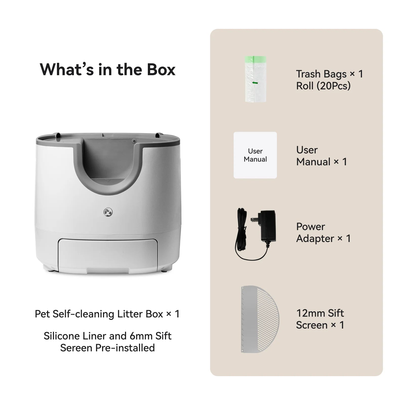 - Automatic Smart Cat Litter Box, Self-Cleaning, 11L, High-Capacity Pet Toilet Tray